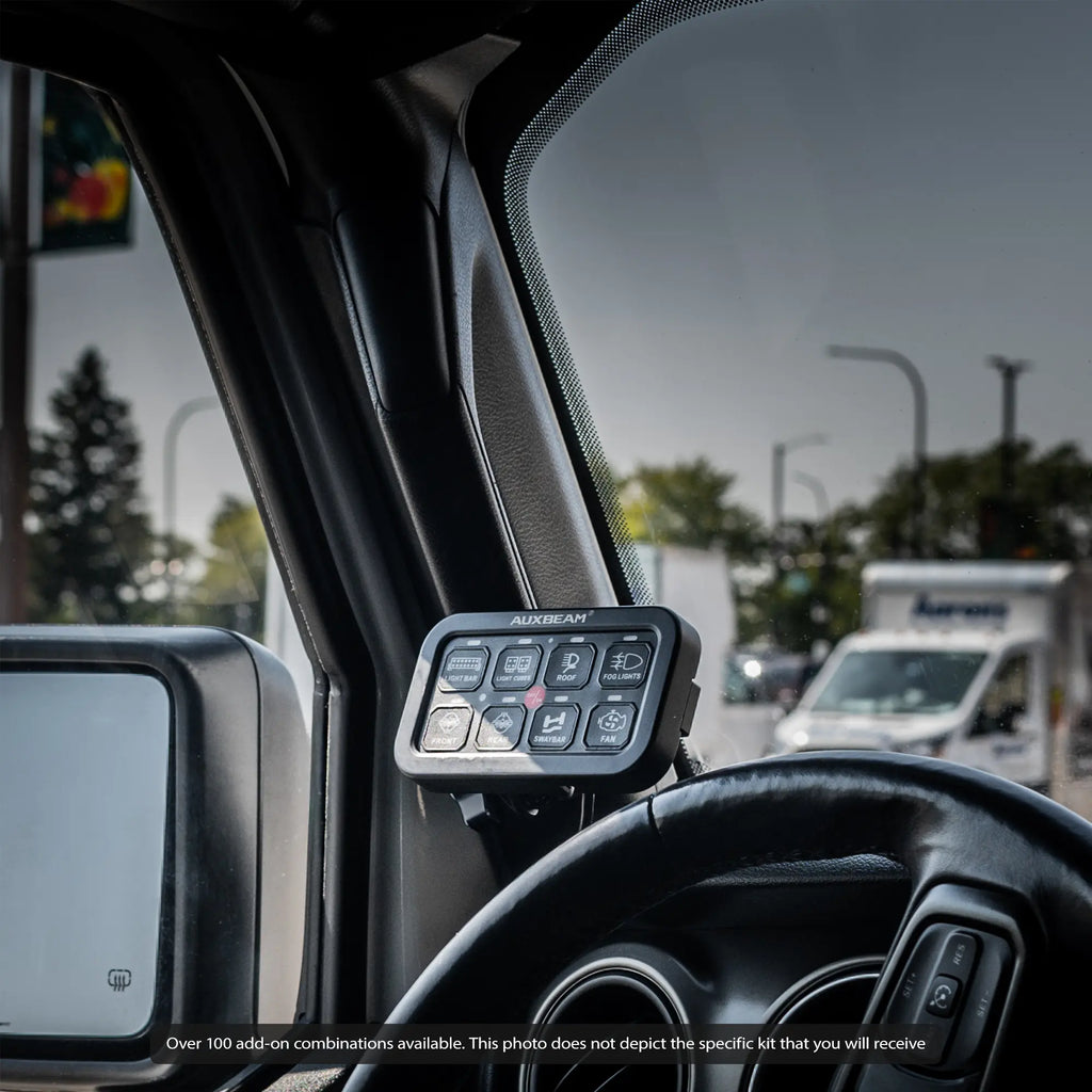 2018-2023 Jeep JL, Gladiator, and 4xe LINK™ Grab Handle Mount With Qi2.2/MagSafe Charging & Cooling Phone Holder | 3.5" Arm