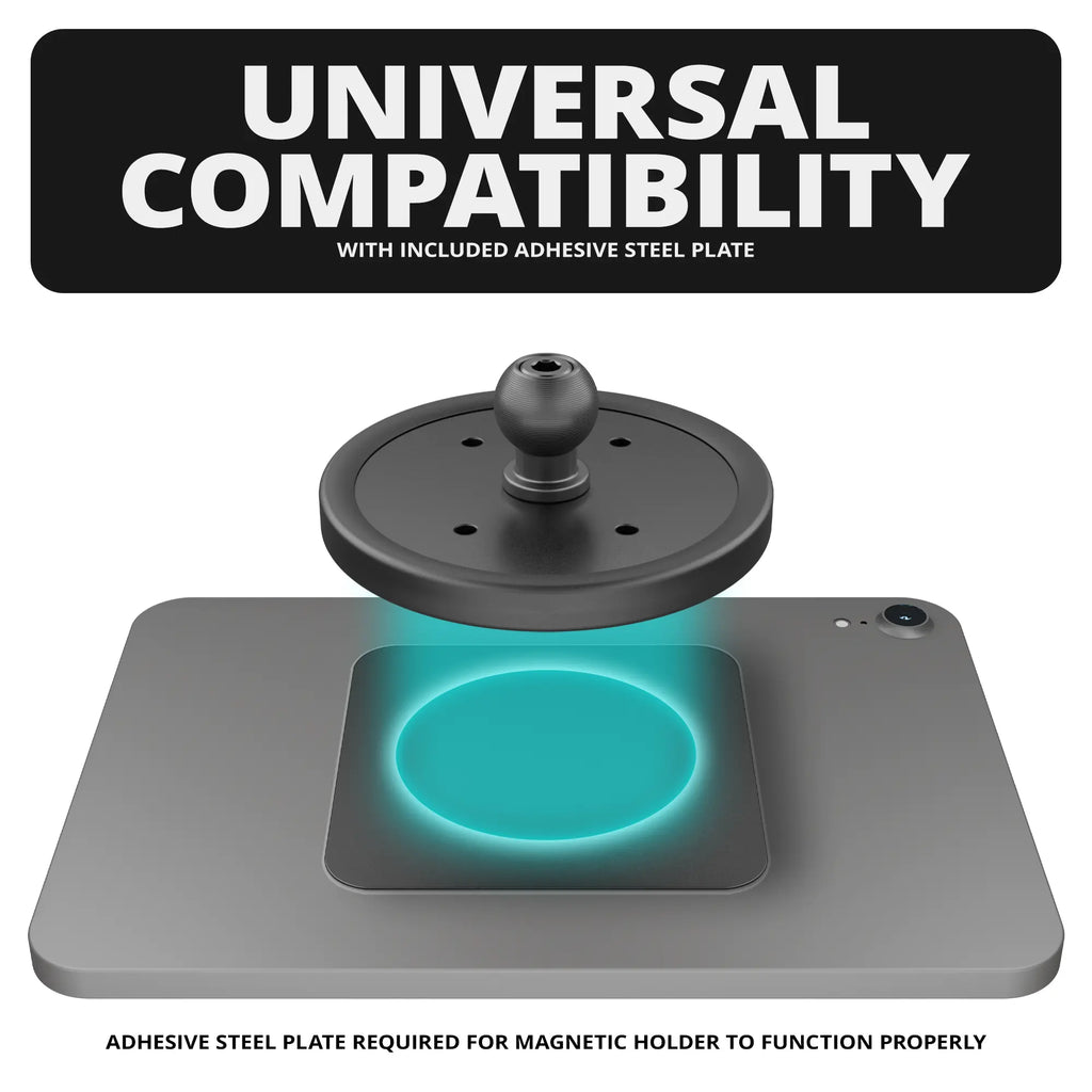 Magnetic Tablet Holder | Slim Track Base | 6" DuraLock™ Arm