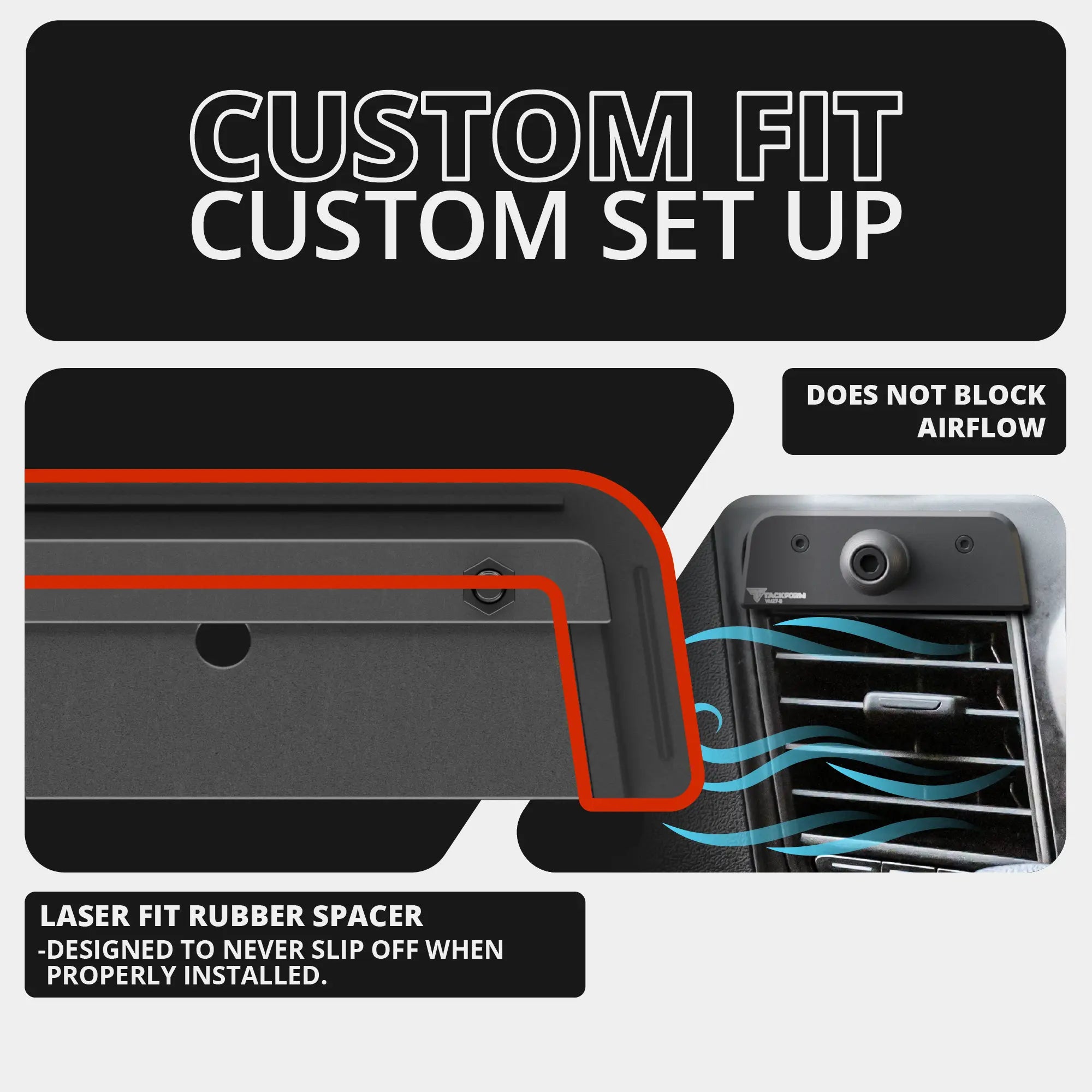 2020+ Ford Transit LINK™ Vent Mount Bracket With MagSafe Charging Phone Holder | 3.5" Arm | (Not Compatible With Transit Connect)