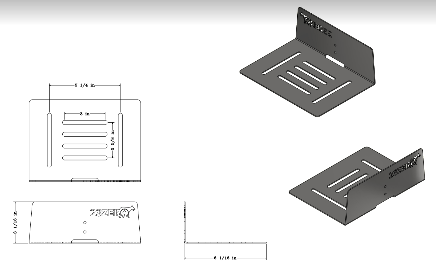 102L Overland Gear Box Mounting Brackets (Set of Two)