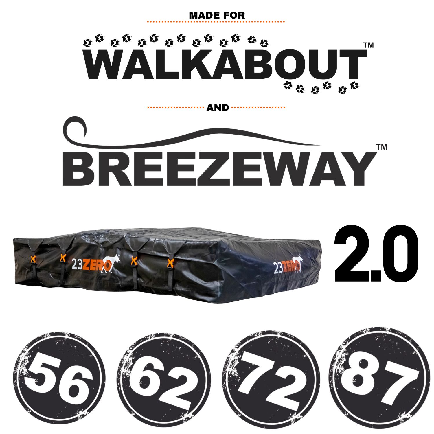 Transit Cover 72 Black Round Ladder 1.0 to 2.0