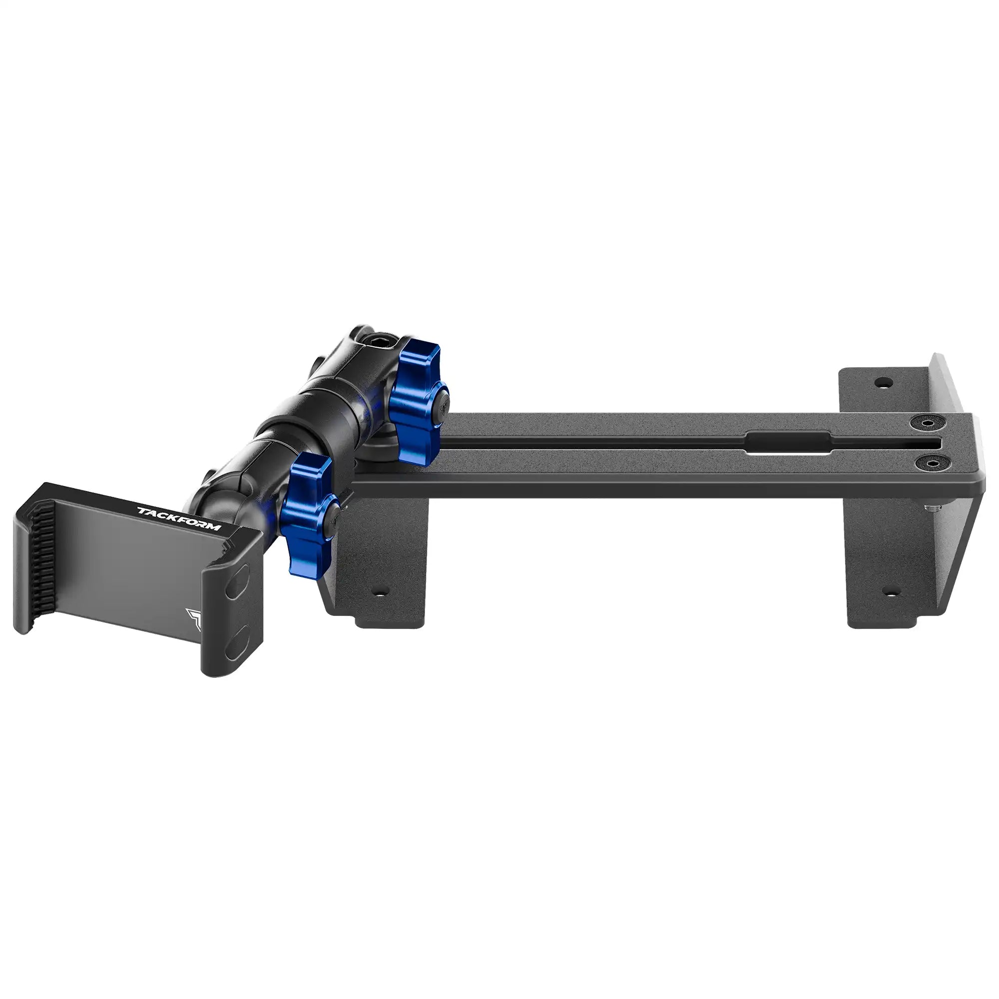 ‘15-‘20 Ford F-150, ‘17-‘22 Super Duty, ‘18-‘21 Expedition (See Compatibility Info For Year/Trim Details) Tackform Slim Track Dash Bracket With 20LITE Phone Mount