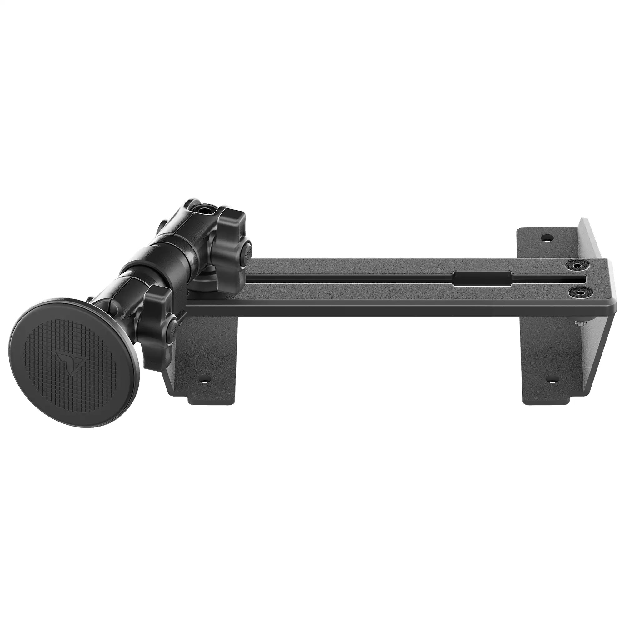 ‘15-‘20 Ford F-150, ‘17-‘22 Super Duty, ‘18-‘21 Expedition (See Compatibility Info For Year/Trim Details) Tackform Slim Track Dash Bracket With MagSafe Phone Mount