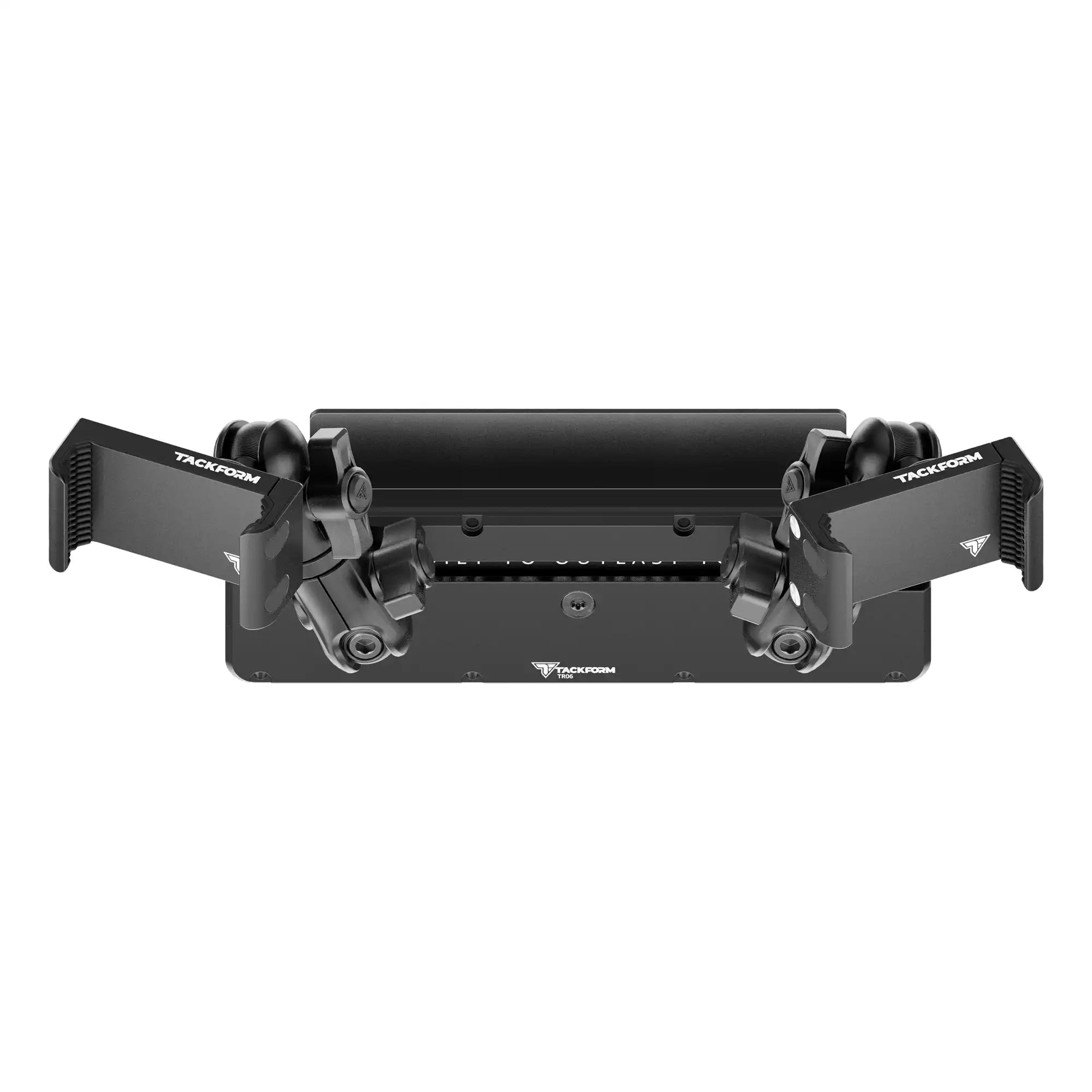 2009-2026 Ford E-Series Tackform Slim Track Dash Bracket With Dual 20LITE Phone Mounts