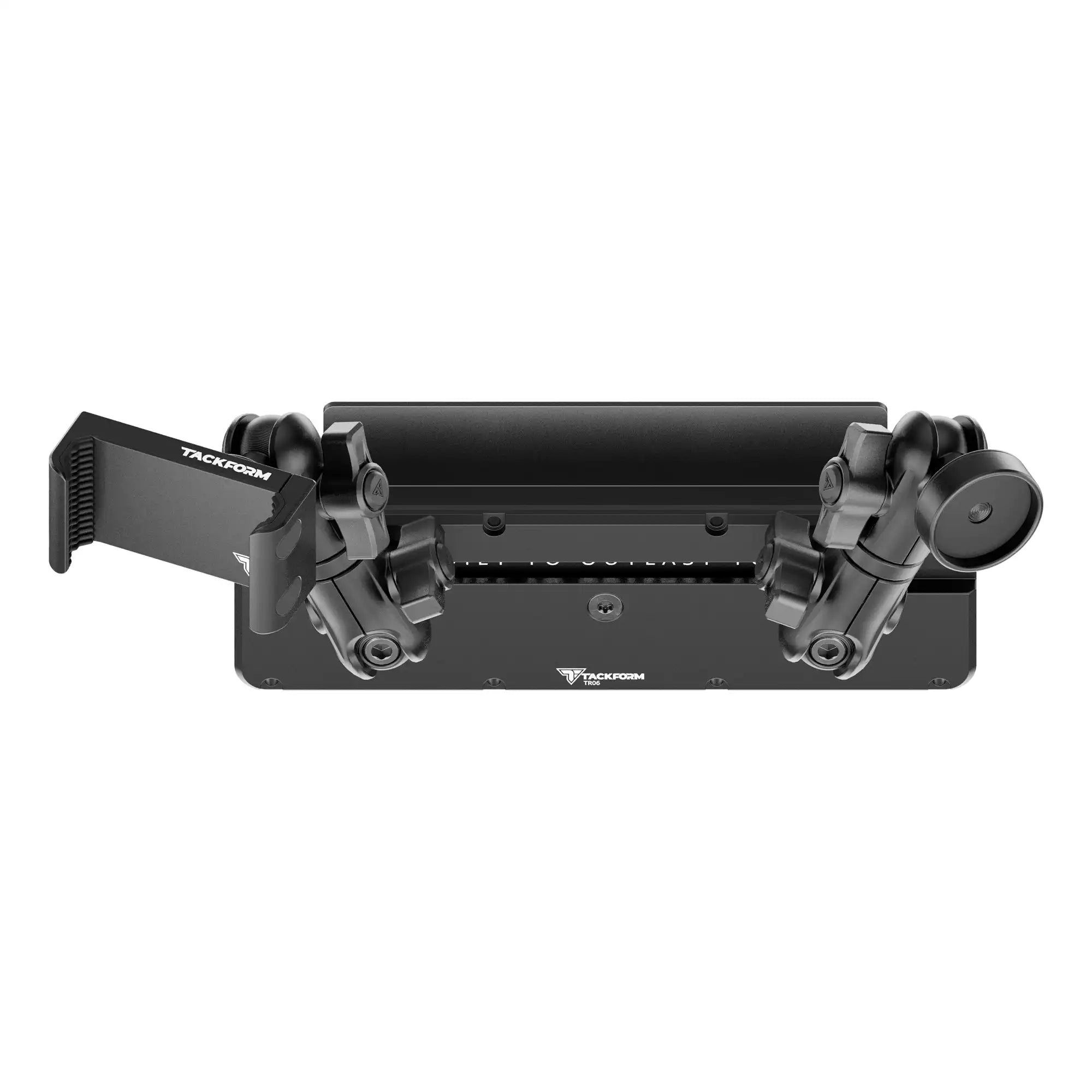 2009-2026 Ford E-Series Tackform Slim Track Dash Bracket With 20LITE Phone & Midland MXT275/575 Magnetic CB Radio Mounts