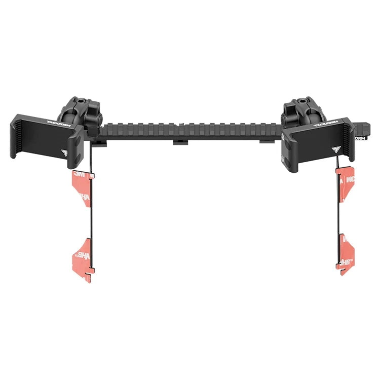 2016-2023 Toyota Tacoma Tackform Assault Track Picatinny Dash Bracket With Dual 20LITE Phone Holders