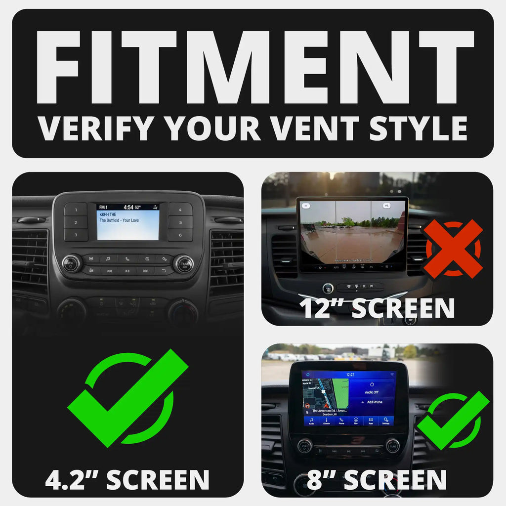 2020+ Ford Transit LINK™ Vent Mount Bracket With MagSafe Phone Holder | 3.5" Arm | (Not Compatible With Transit Connect)