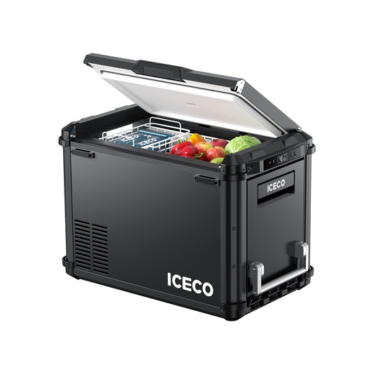 ICECO VL45Plus Single Zone 44QT 3 Way Access Portable Freezer Black