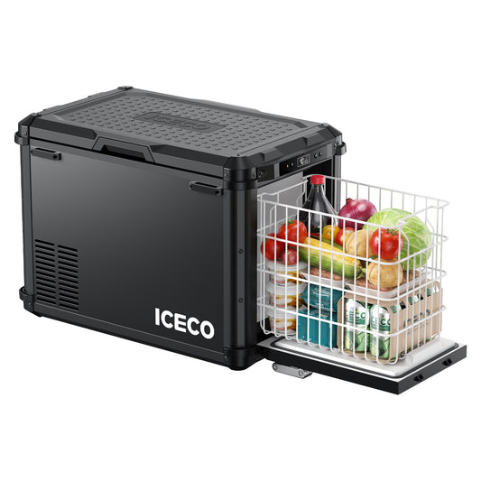 ICECO VL45Plus Single Zone 44QT 3 Way Access Portable Freezer Black