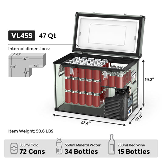 ICECO VL45 Single Zone 47QT Portable Cooler Olive