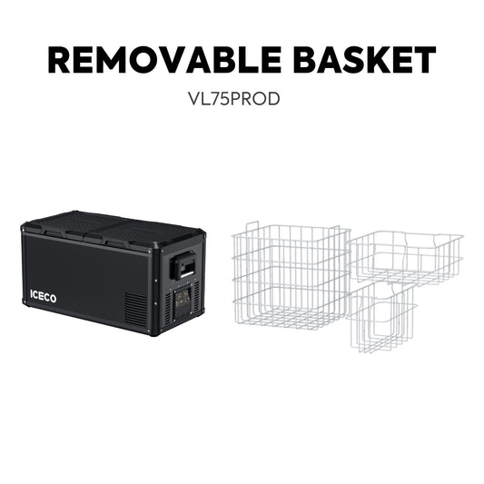ICECO VL75 Pro Dual Zone 79QT Portable Cooler Black