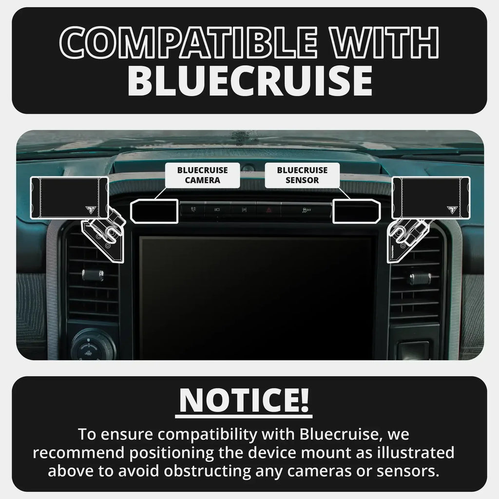 2021+ Ford F-150/Raptor & 2023+Super Duty LINK™ Vent Mount Bracket With Qi2.2/MagSafe Charging and Cooling Phone Holder | Choose Your Arm Length