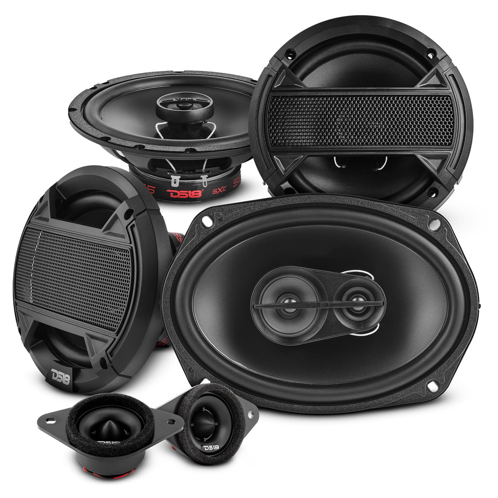 DS18 2005-2021 Toyota Tacoma Double and Access Cab Front and Back Doors Speakers Good Upgrade/Replacement Package