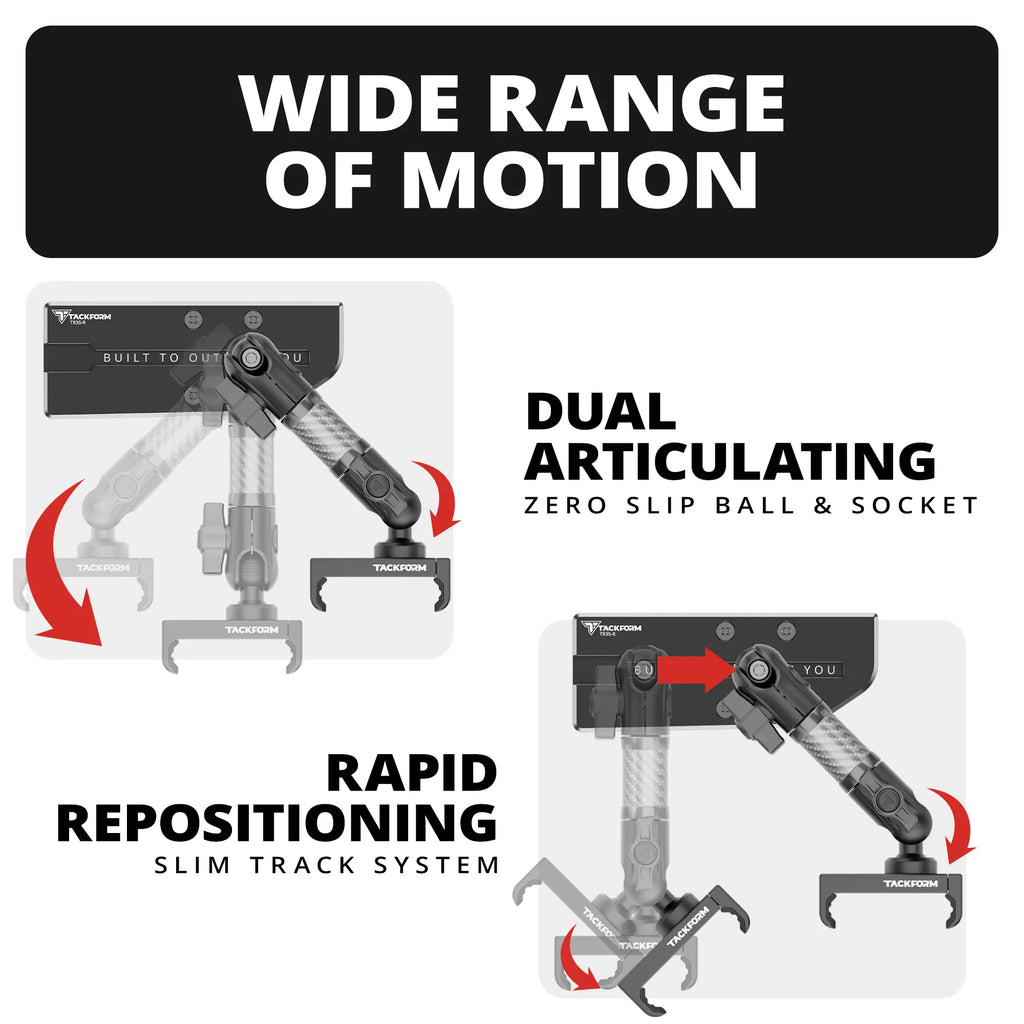2024+ Jeep Wrangler JL & Gladiator JT (Not Compatible With 4xe) Tackform Slim Track Dash Bracket With MagSafe Charging Phone Mount | Passenger Side