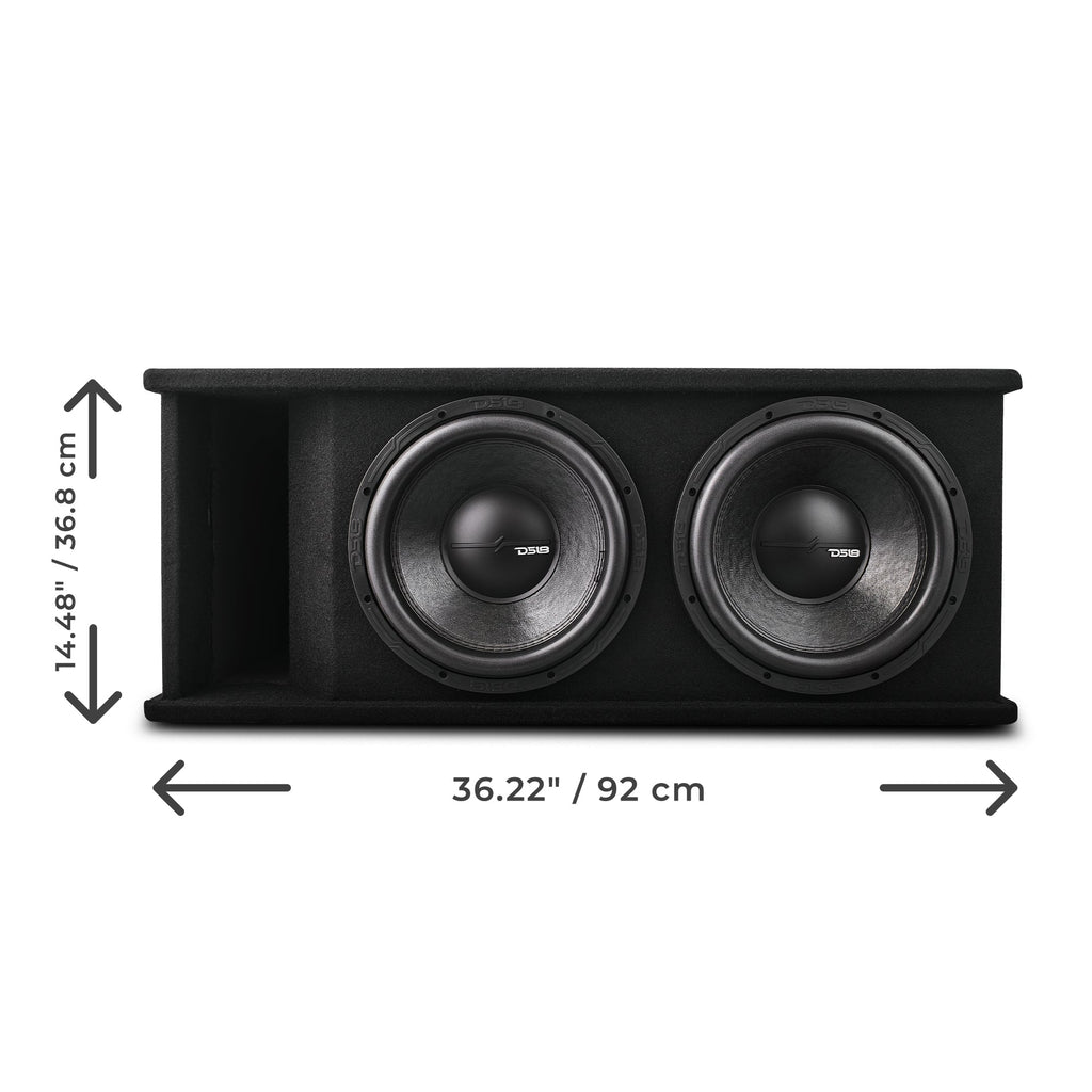 Dual 12" Loaded Subwoofer Ported Enclosure With ZR12.2 1600 Watts Rms