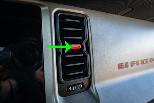 AC Vent Tab Inlays (Printed Series) - 2021+ Bronco