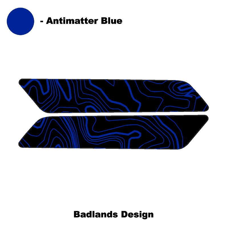 Topo Interior Rear Door Grab Handle Overlay Kit (Printed Series) - 2021+ Bronco 4 Door