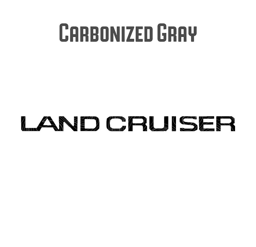 "Land Cruiser" Topographic Rear Tailgate Emblem Overlays - 2024+ Land Cruiser