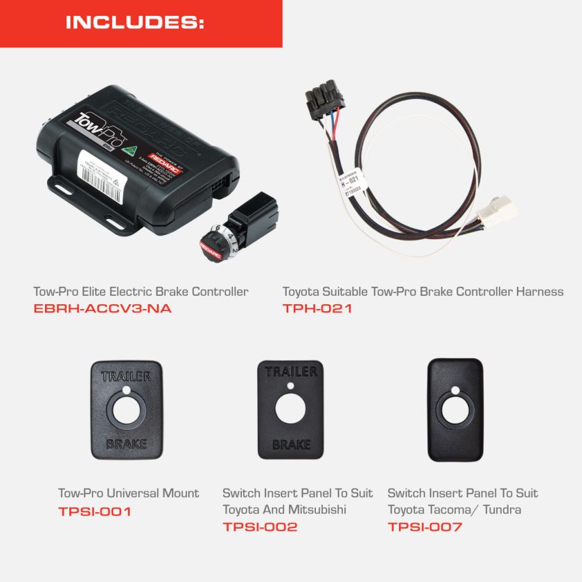 REDARC 2003-2022, TOYOTA P/U, SUV TOW-PRO ELITE COMPLETE VEHICLE KIT [A]