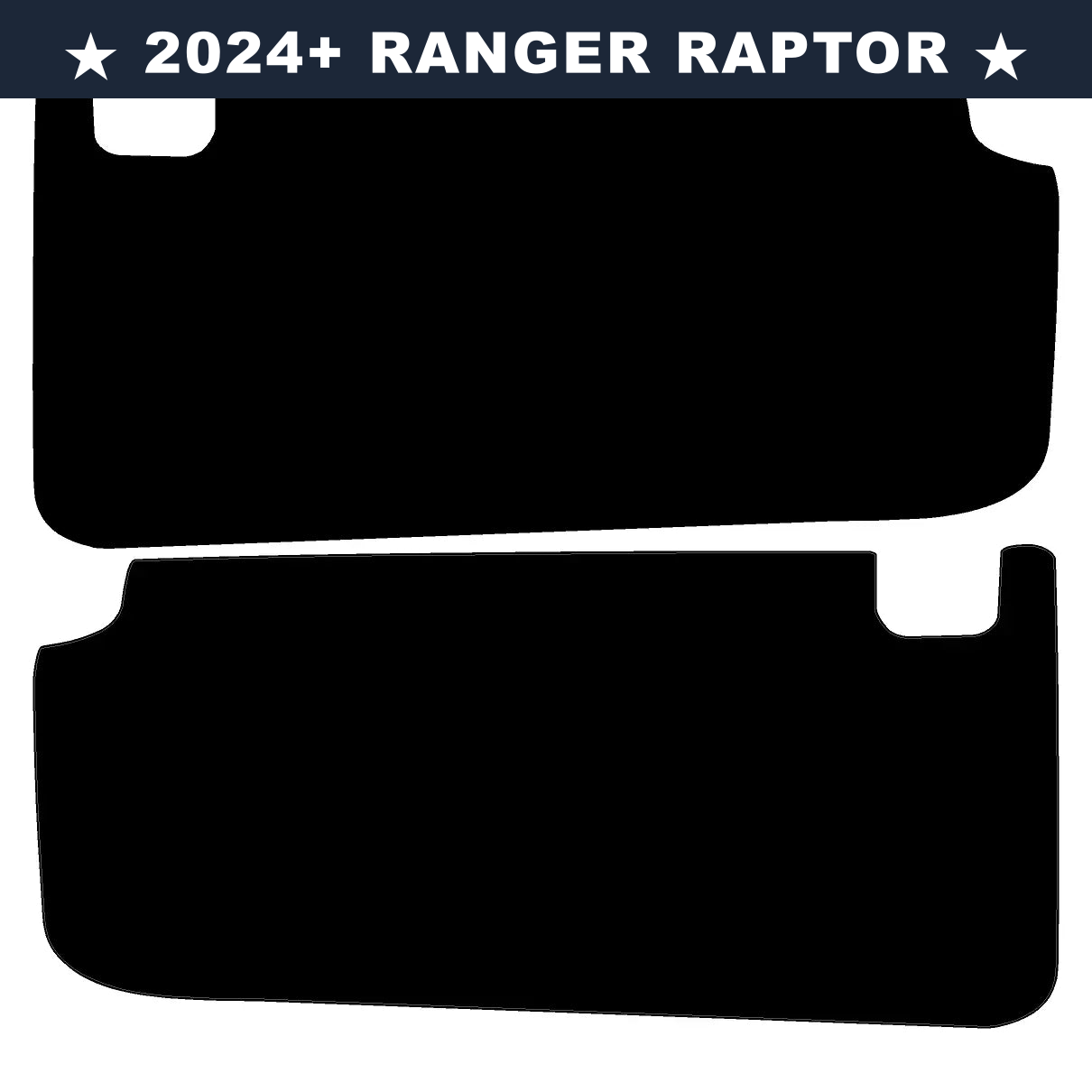 Freedom Series Sun Visor Overlays (Printed Series) - 2024+ Ranger Raptor (with Homelink)