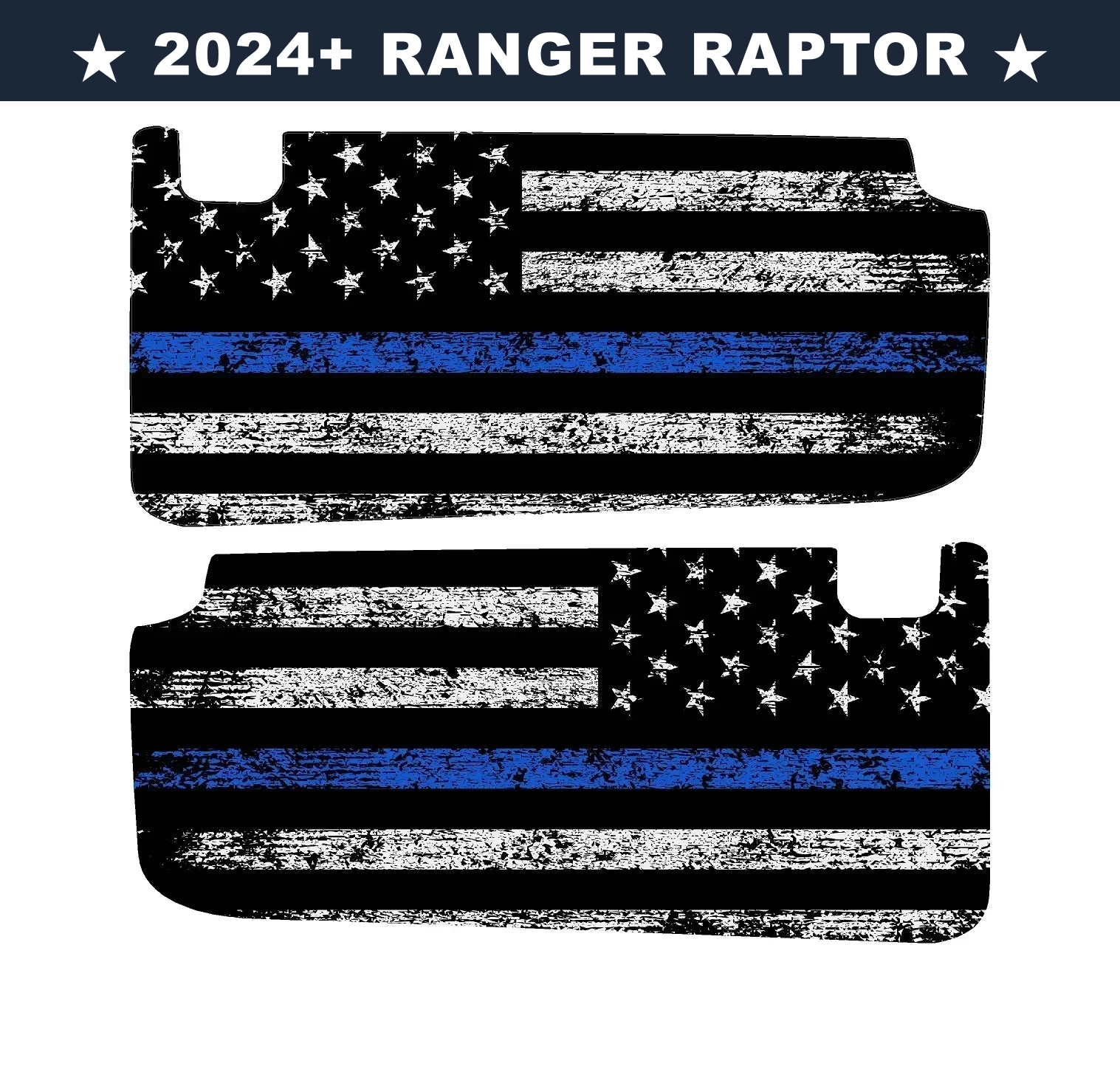 Freedom Series Sun Visor Overlays (Printed Series) - 2024+ Ranger Raptor (with Homelink)