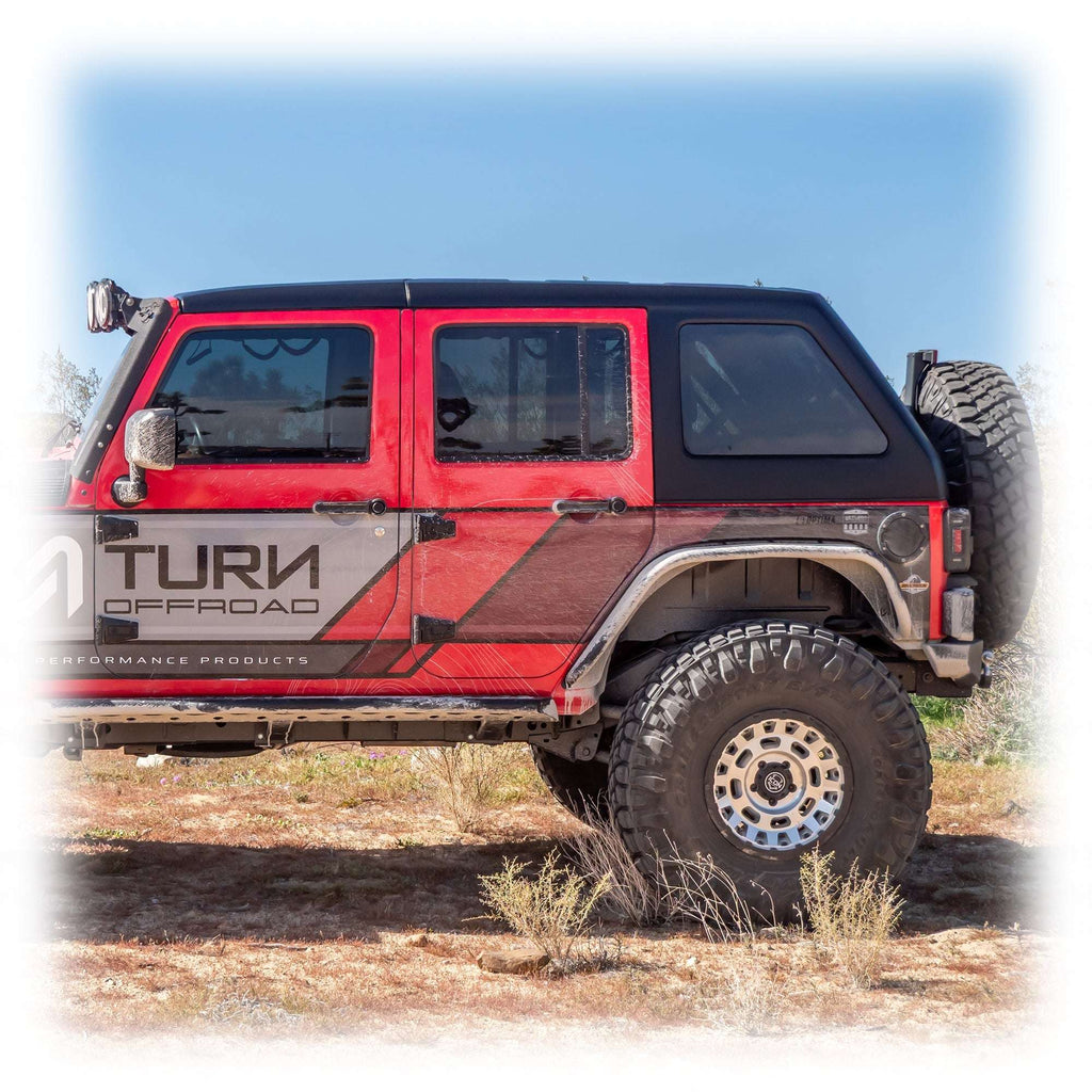 2-Piece Fastback Hard Top for Jeep Wrangler JK Unlimited 4-Door