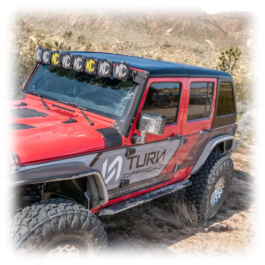 2-Piece Fastback Hard Top for Jeep Wrangler JK Unlimited 4-Door
