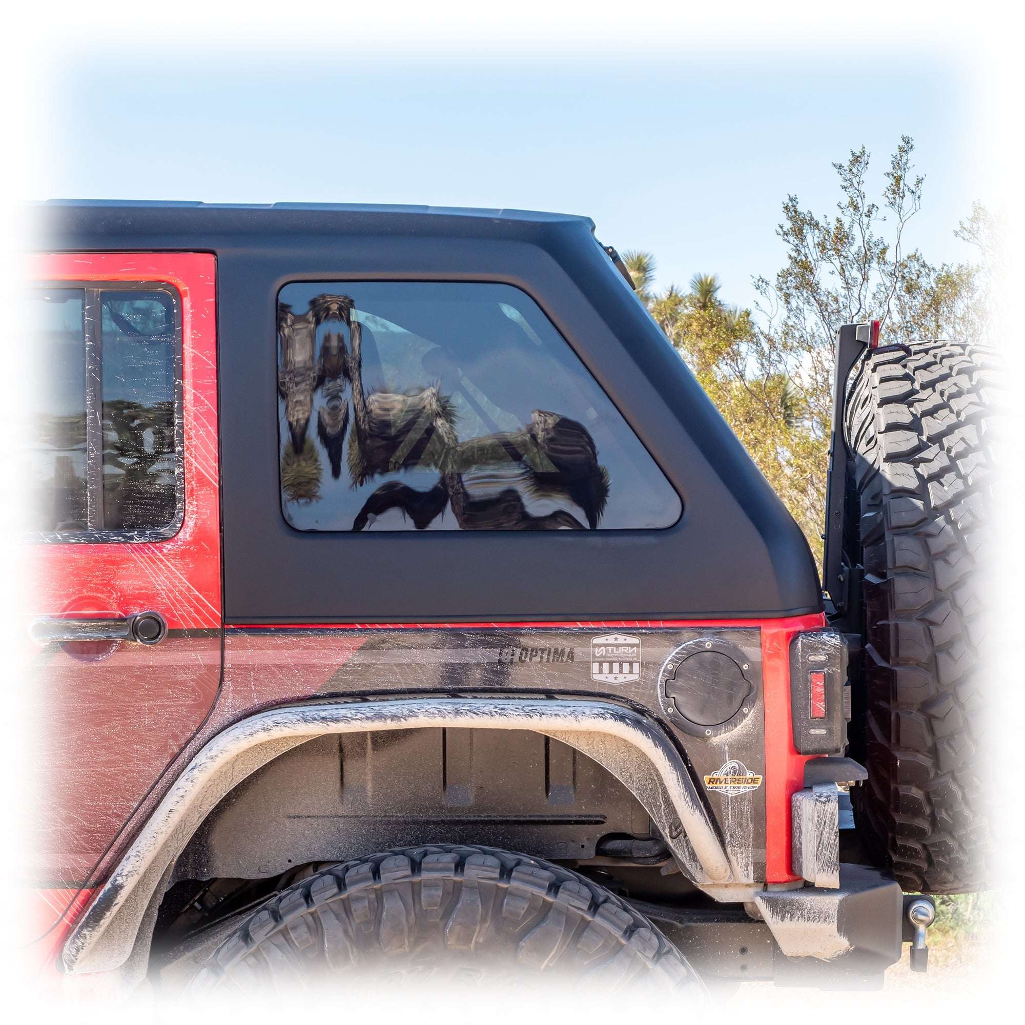 2-Piece Fastback Hard Top for Jeep Wrangler JK Unlimited 4-Door