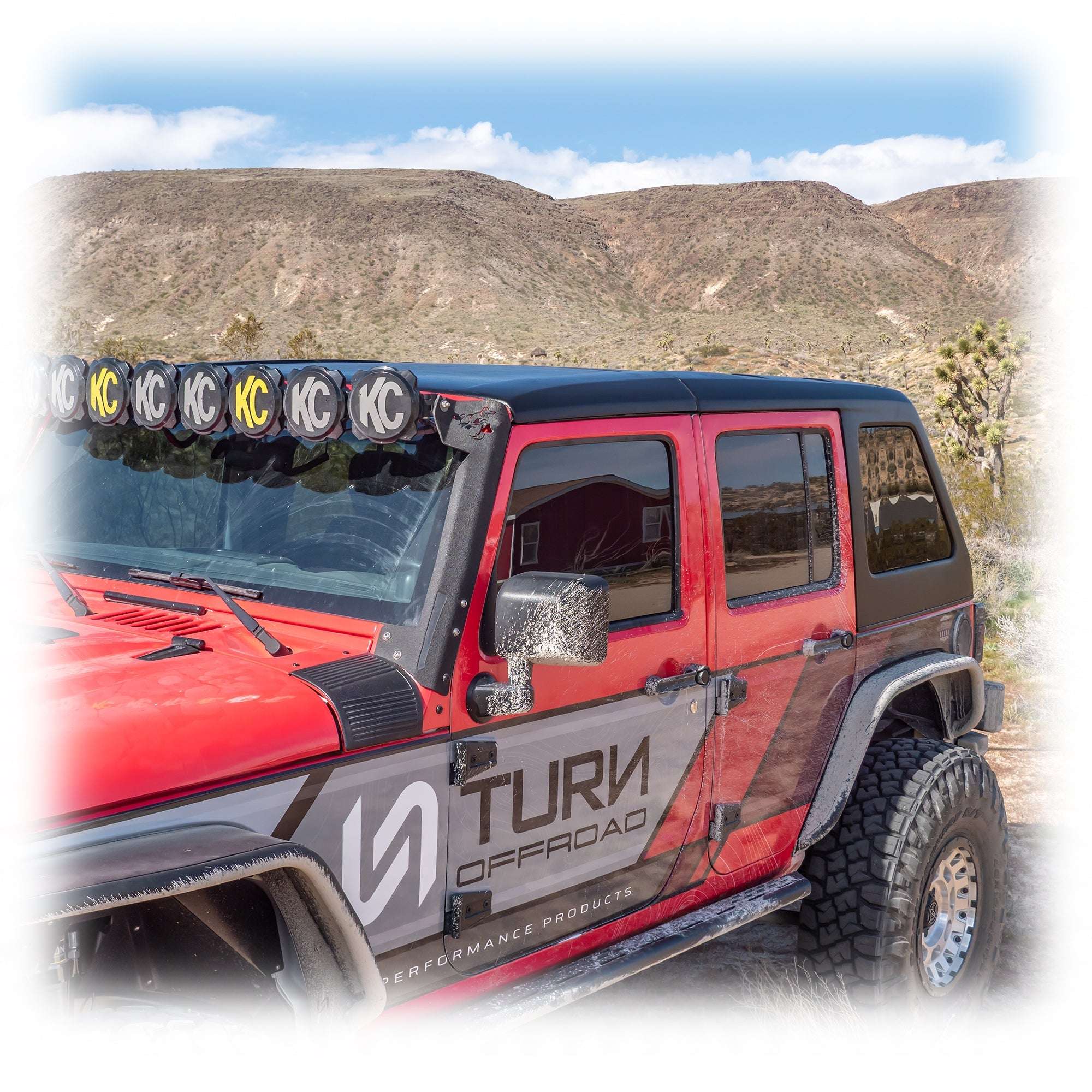 2-Piece Fastback Hard Top for Jeep Wrangler JK Unlimited 4-Door