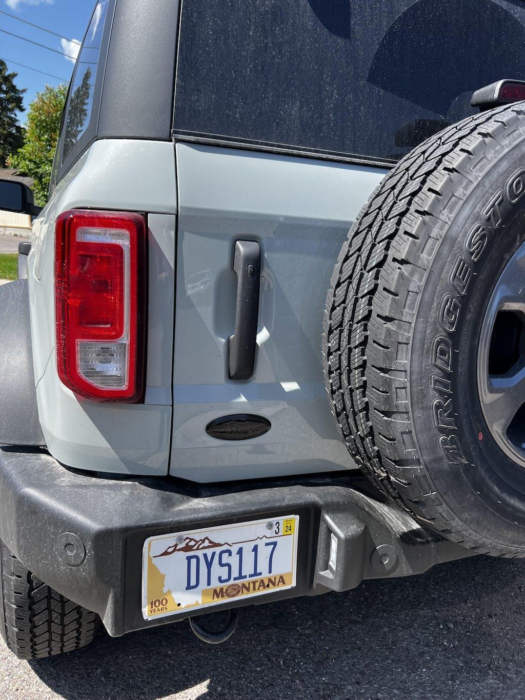 Ford Bronco Rear Oval Emblem Overlay (Tint or Solid) - 2021-2026 Bronco / Bronco Sport