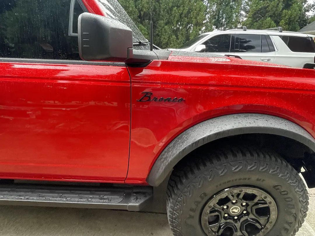 Ford Bronco Cursive Script Metal Emblem Templates - 2021+ Bronco