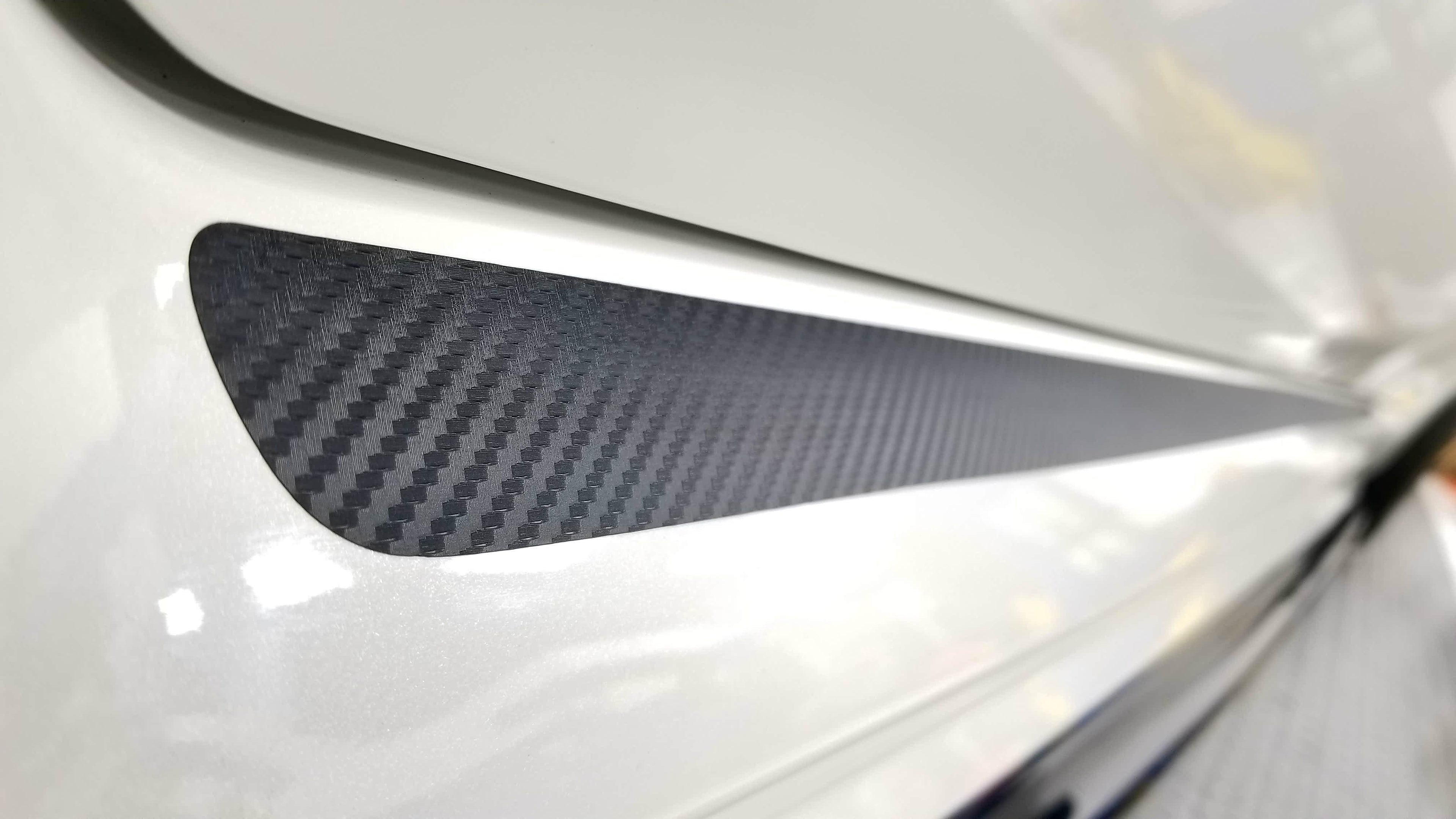 JDM S207 Style 3D Carbon Side Skirt Overlay - 2015-2021 WRX / STI