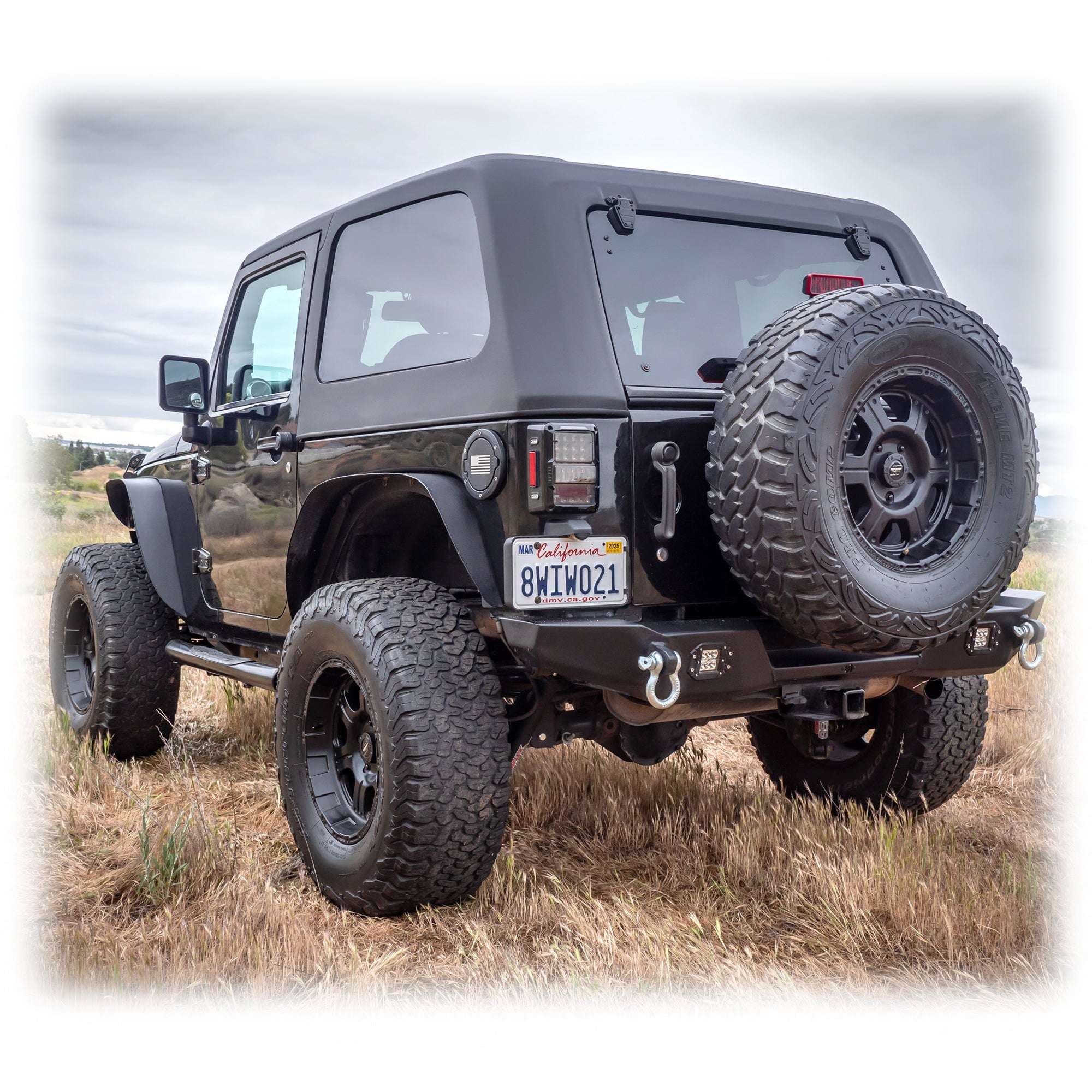 2-Piece Fastback Hard Top for Jeep Wrangler JK 2-Door