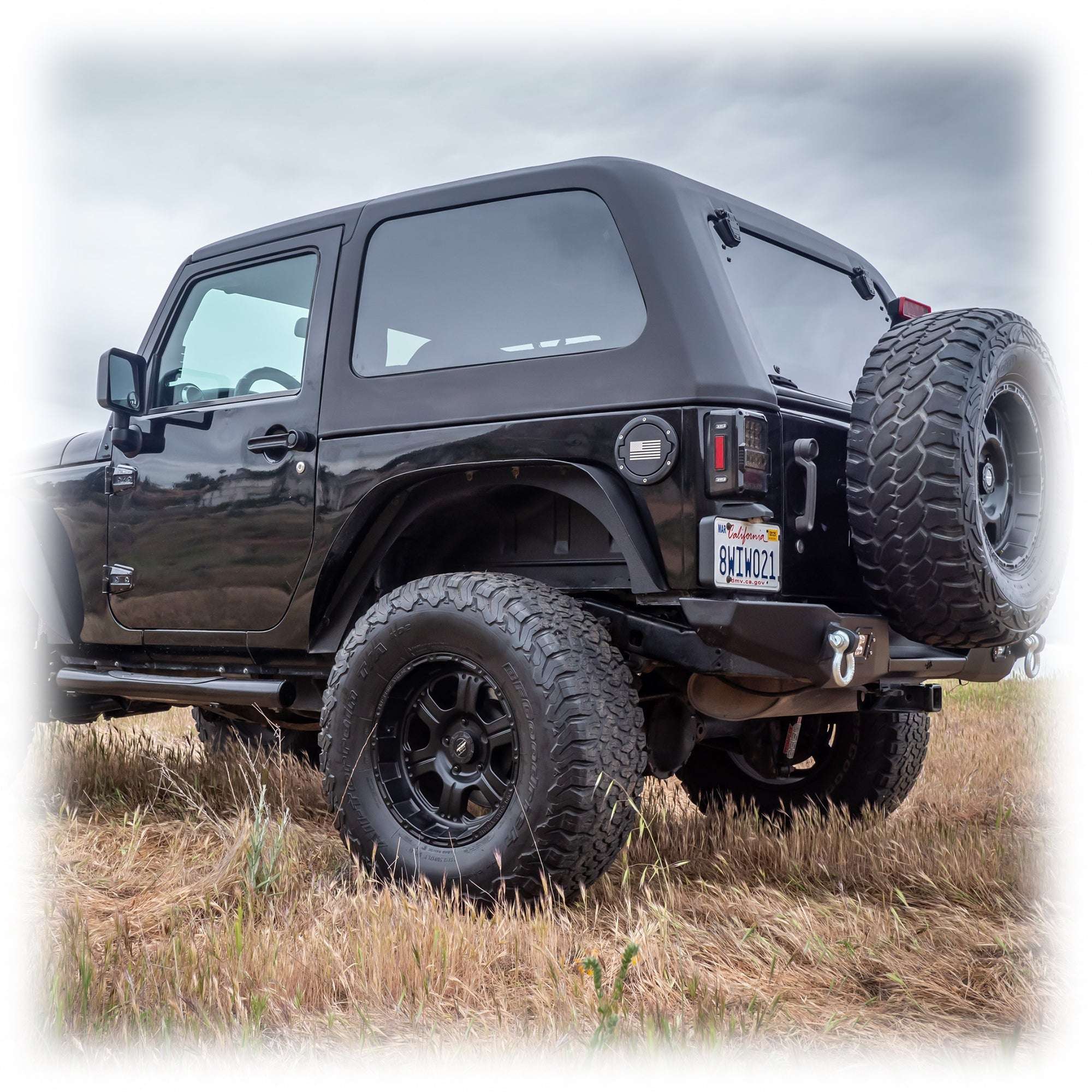 2-Piece Fastback Hard Top for Jeep Wrangler JK 2-Door