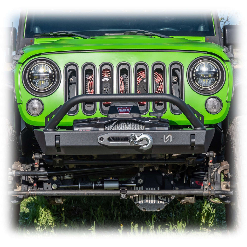 Stubby Front Bumper for Jeep Wrangler JK, JL, and Gladiator JT