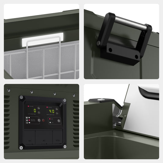 ICECO VL75 Pro Dual Zone 79QT Portable Cooler Olive