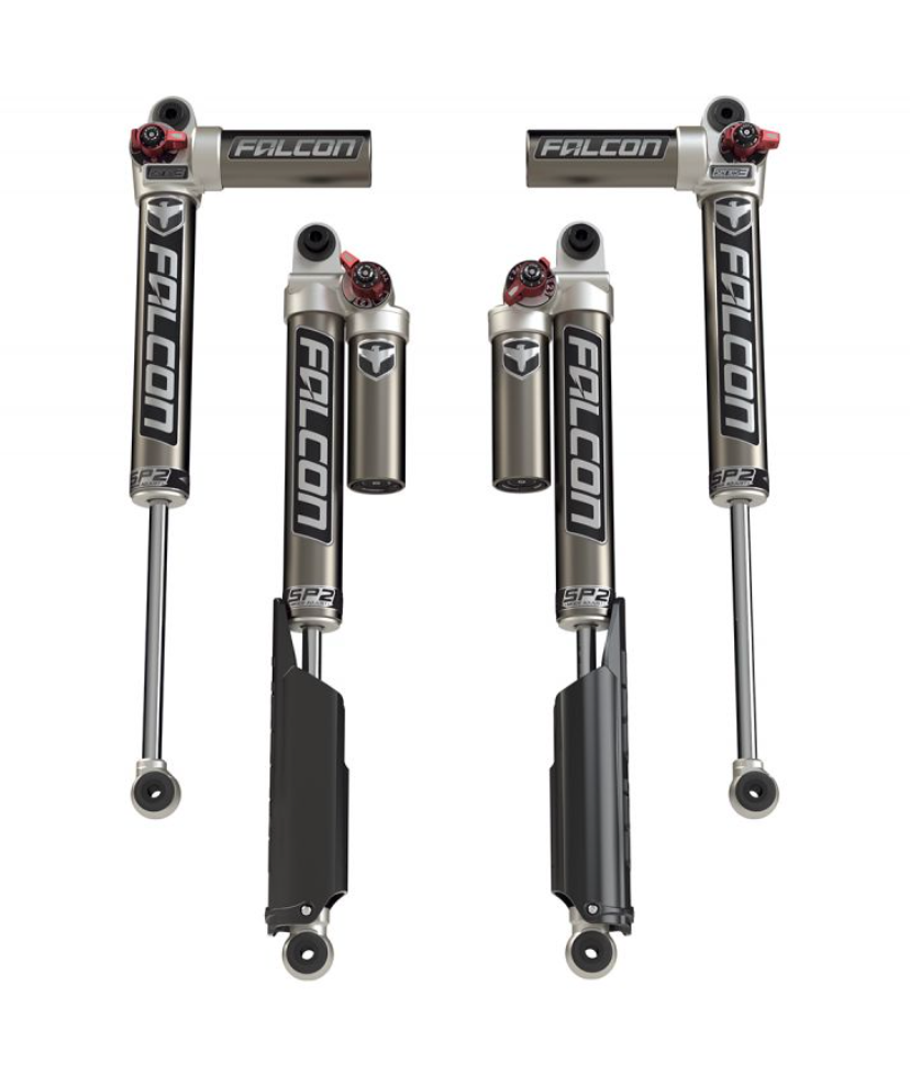 Teraflex JL 4dr: Falcon SP2 3.3 Fast Adjust Piggyback Shock Kit (2-4.5" Lift)