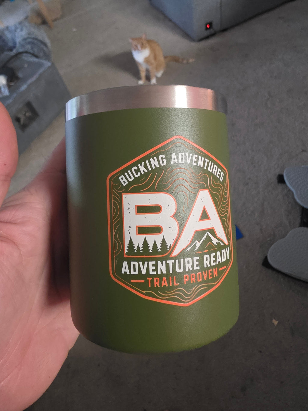 12oz Custom Double Wall Tumbler with handle