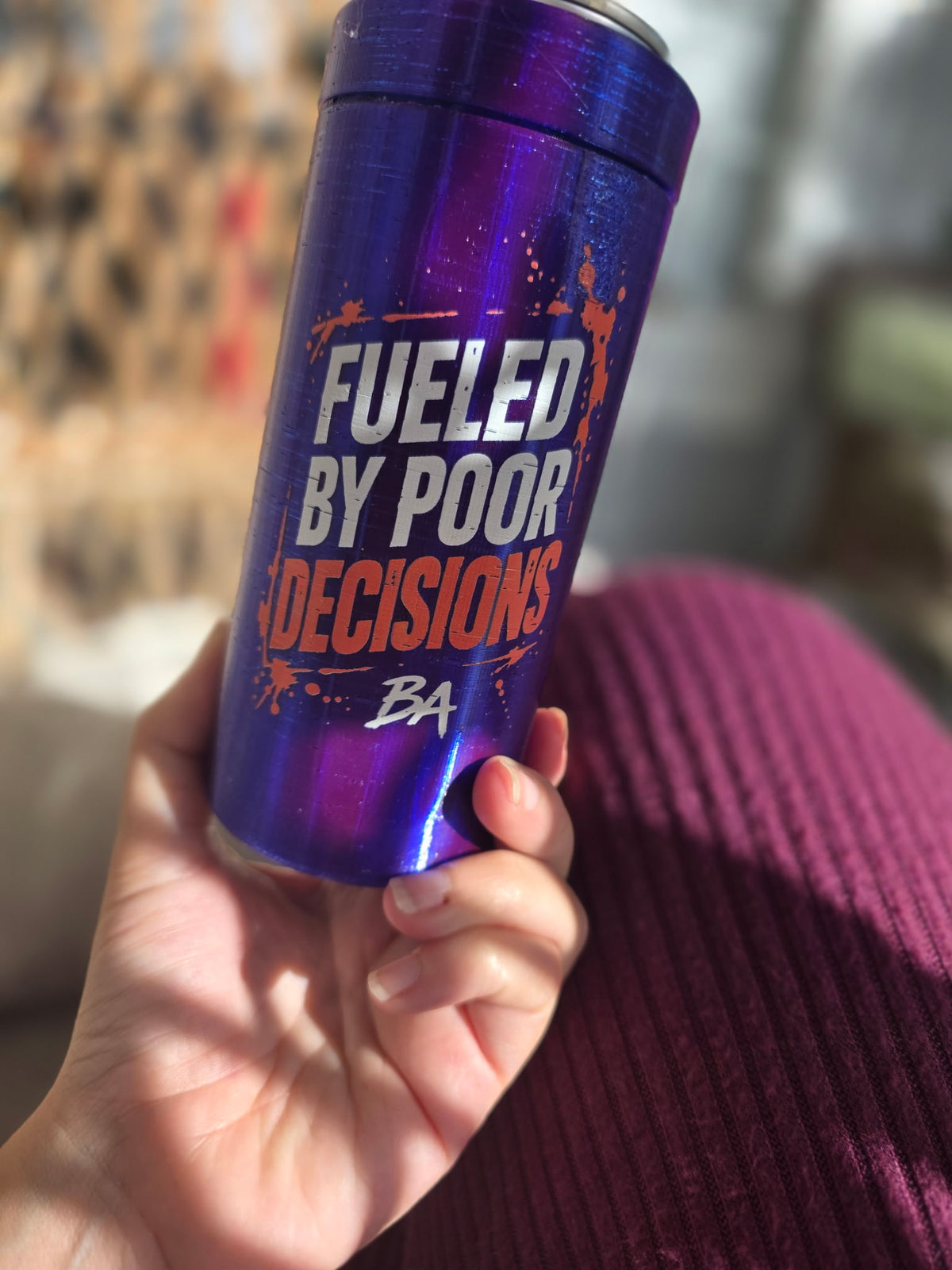 12oz Skinny Can Koozie - 3d printed