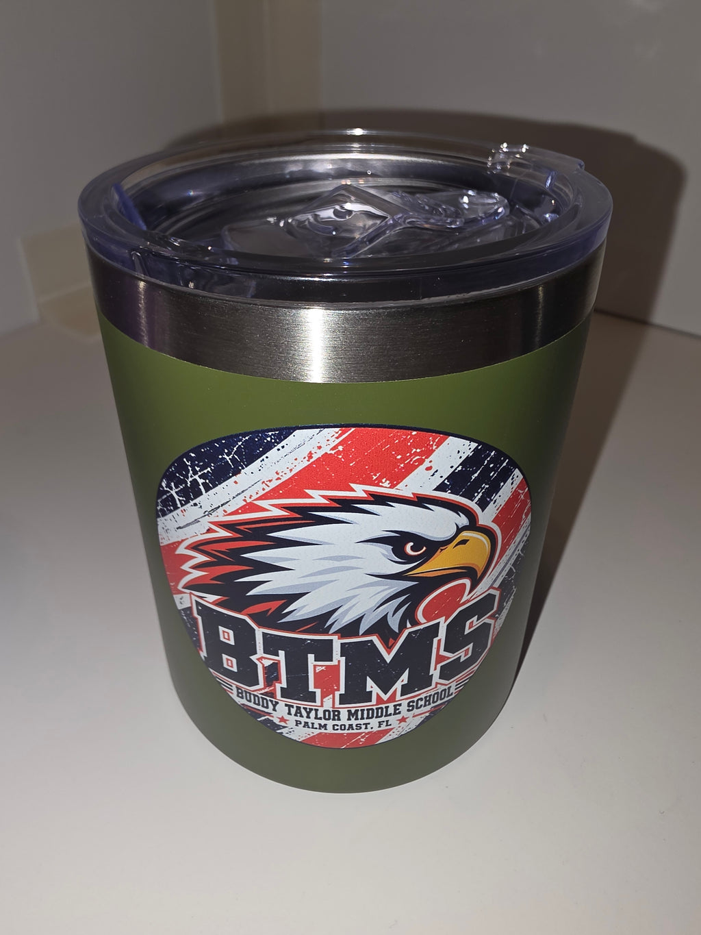 12oz Custom Double Wall Tumbler with handle