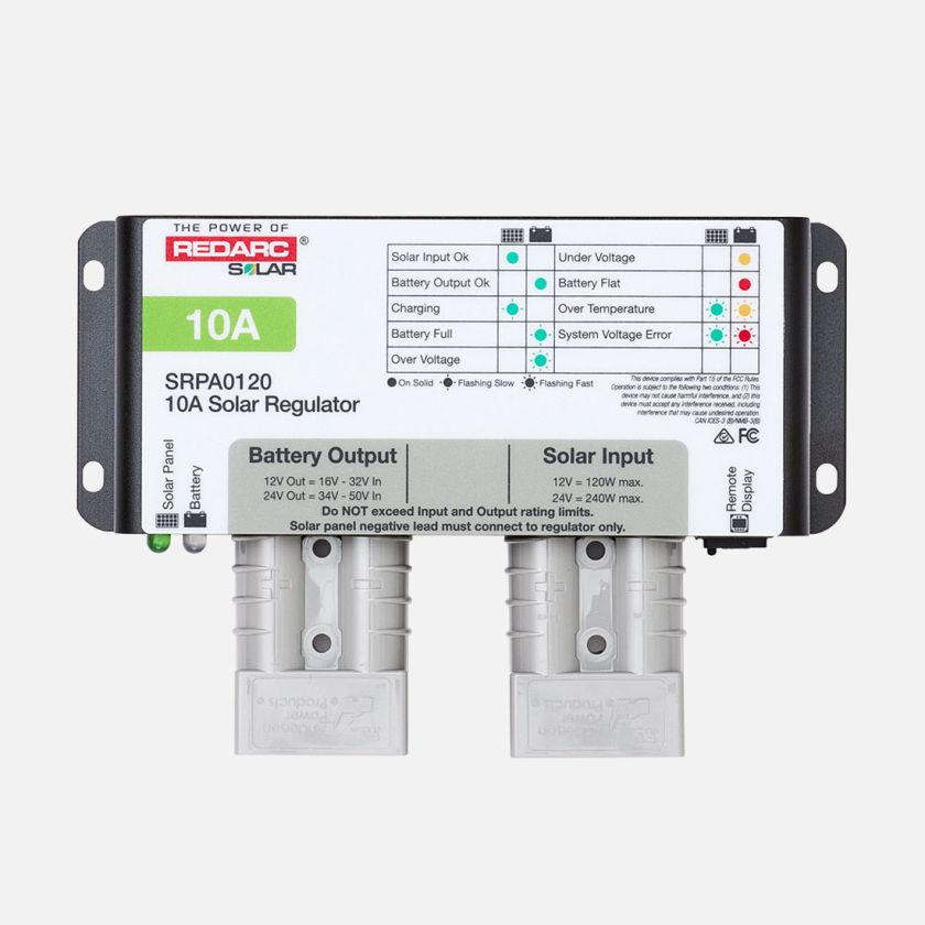 REDARC 10 AMP SOLAR REGULATOR - ANDERSON CONNECT [A]