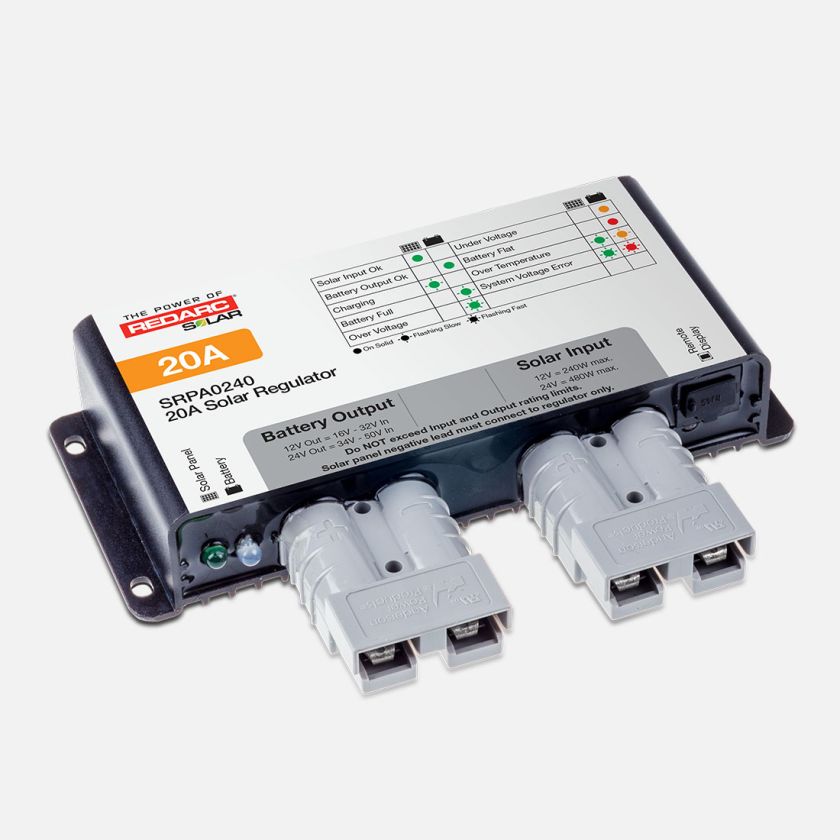 REDARC 20 AMP SOLAR REGULATOR - ANDERSON CONNECT [A]