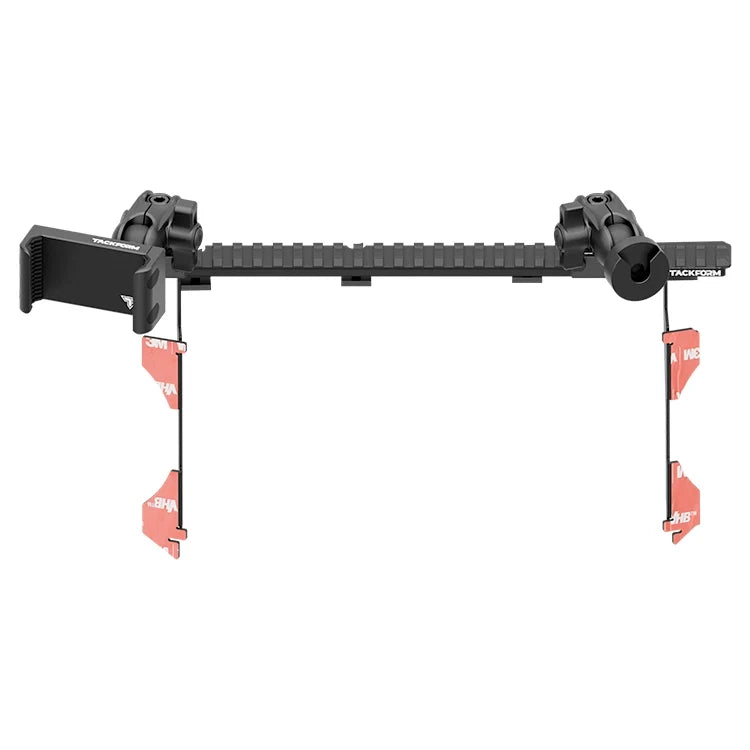 2016-2023 Toyota Tacoma Tackform Assault Track Picatinny Dash Bracket With 20LITE Phone Holder & CB Microphone Holder