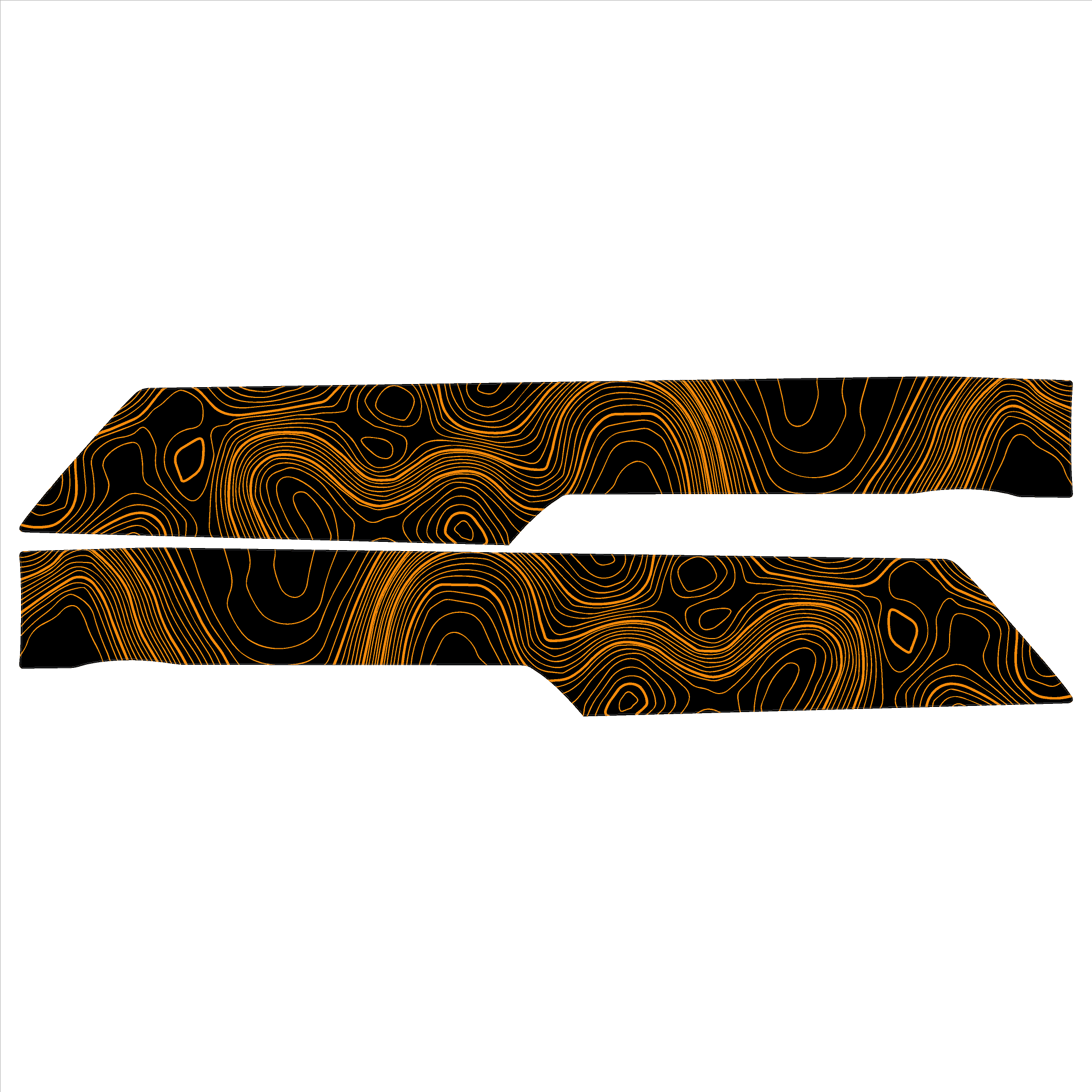 Topo Understeering Panel Overlay (Printed Series) - 2023+ Bronco (Type B)
