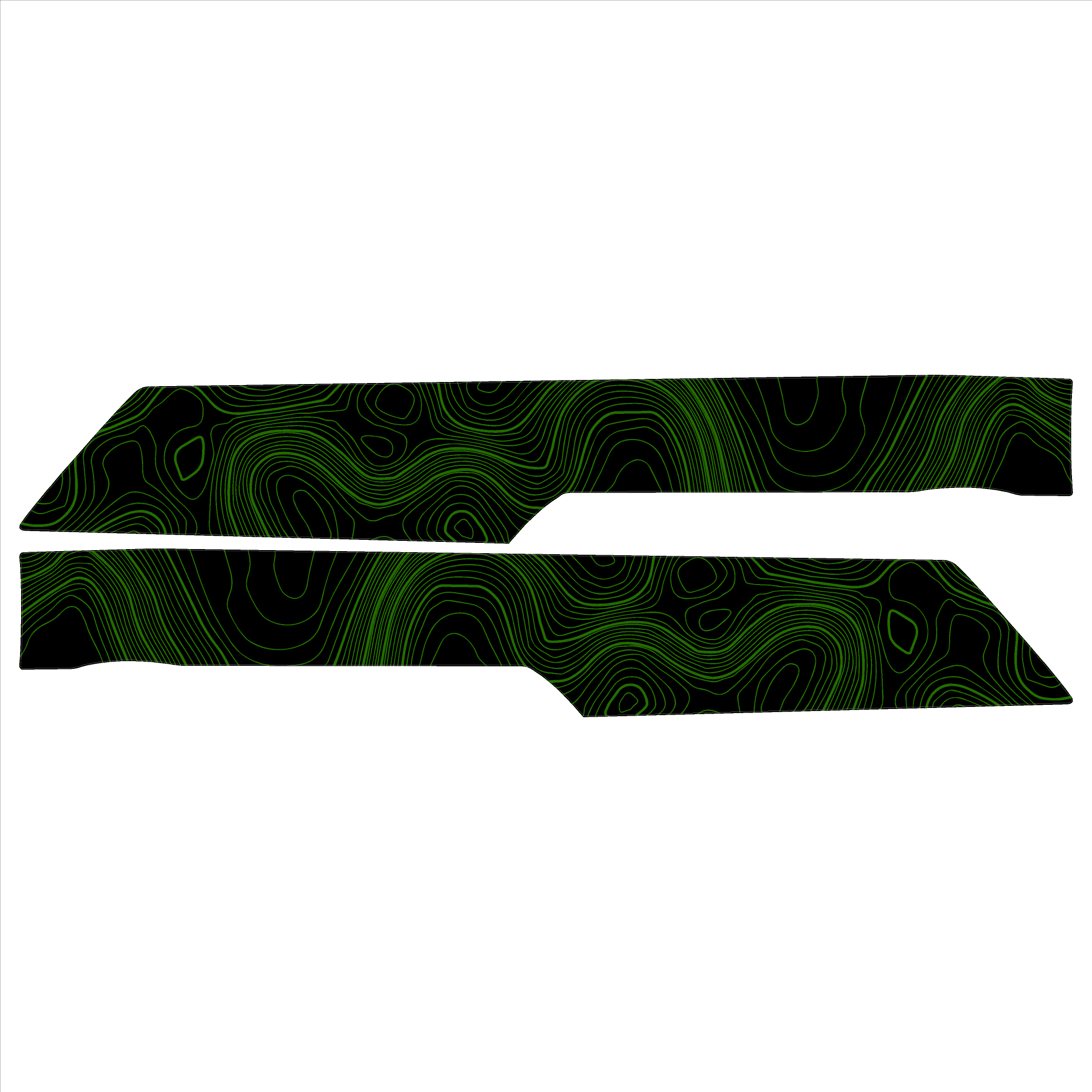 Topo Understeering Panel Overlay (Printed Series) - 2023+ Bronco (Type B)