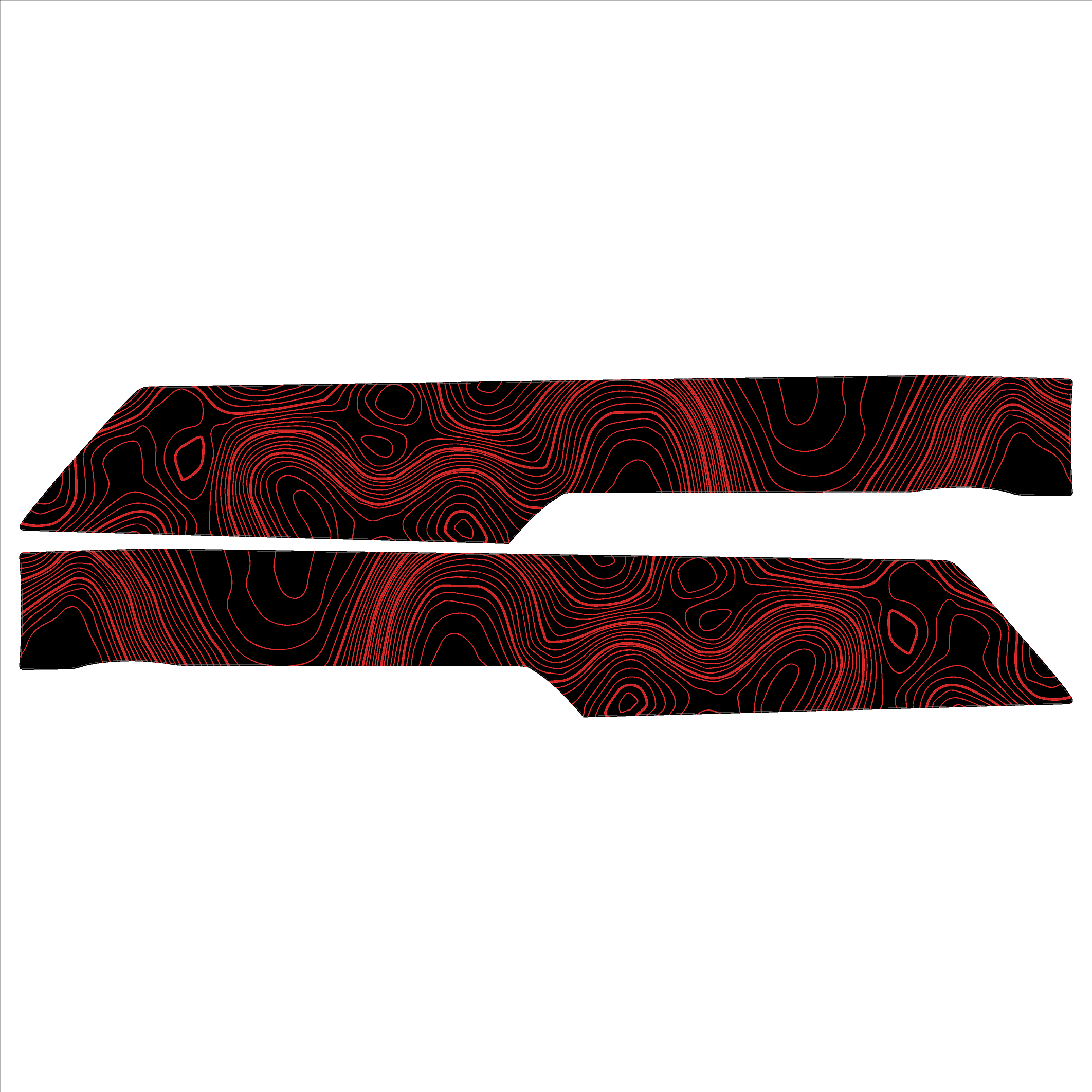 Topo Understeering Panel Overlay (Printed Series) - 2021-2022 Bronco (Type A)