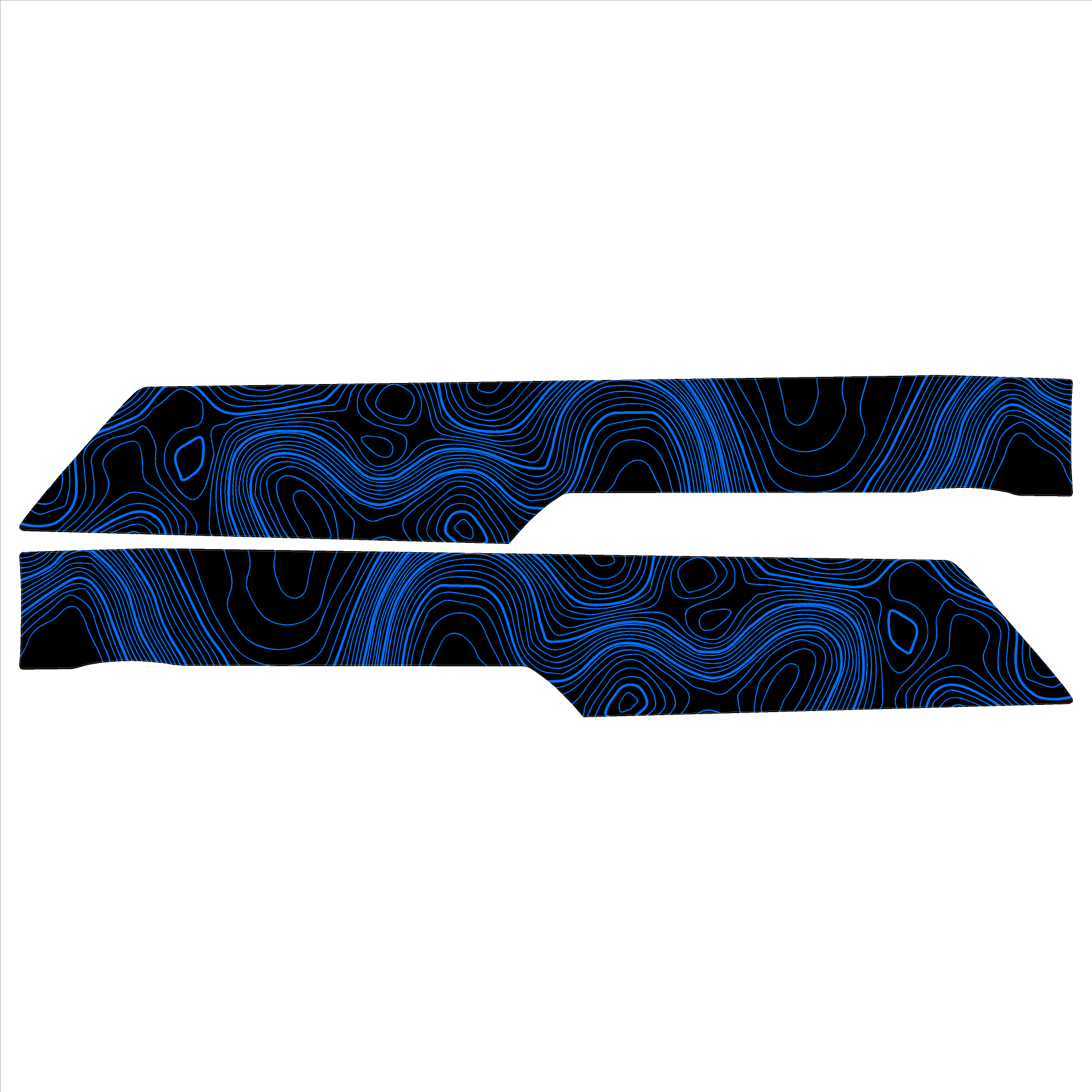 Topo Understeering Panel Overlay (Printed Series) - 2021-2022 Bronco (Type A)