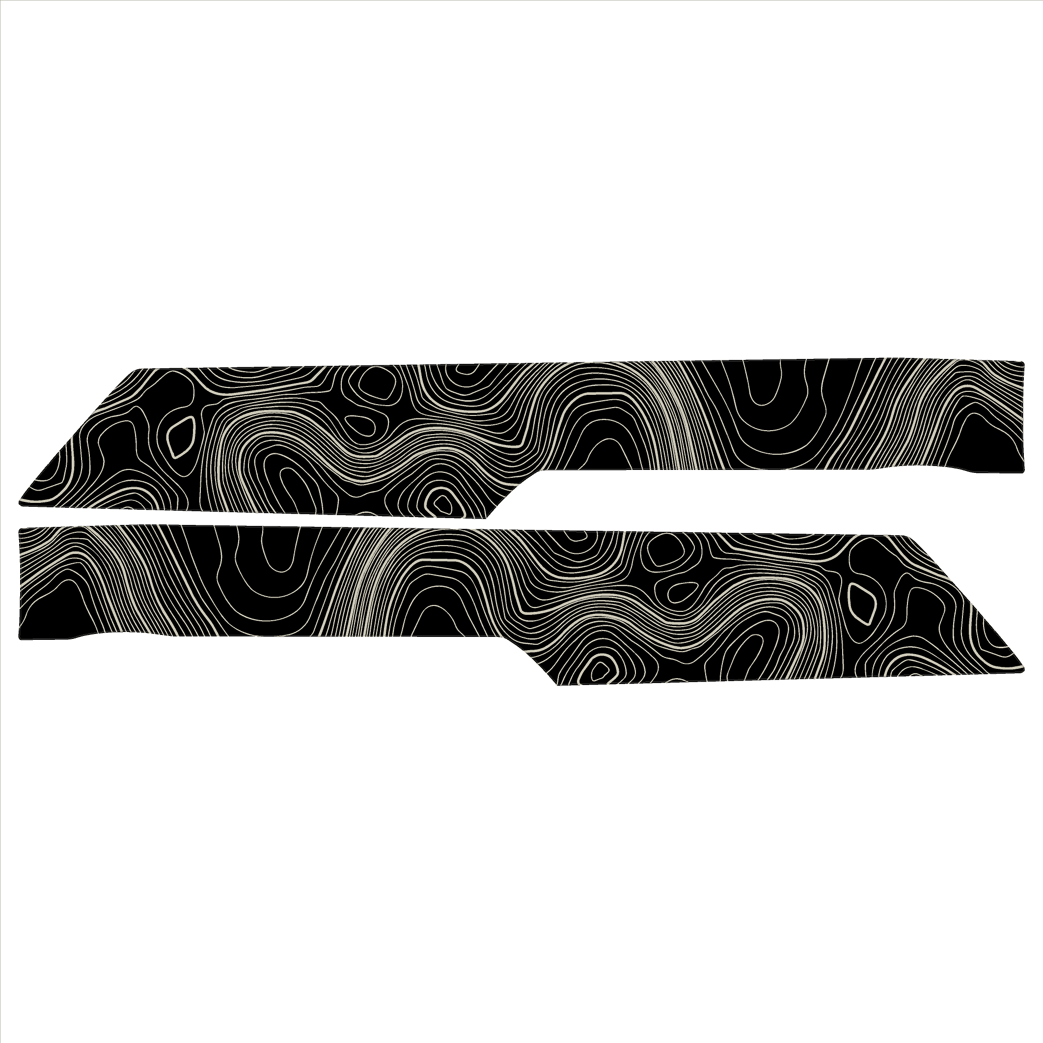 Topo Understeering Panel Overlay (Printed Series) - 2021-2022 Bronco (Type A)