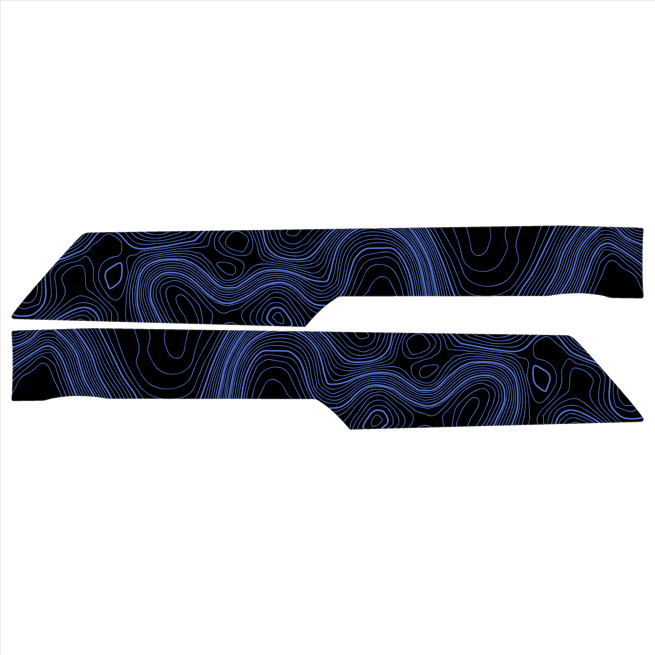 Topo Understeering Panel Overlay (Printed Series) - 2021-2022 Bronco (Type A)