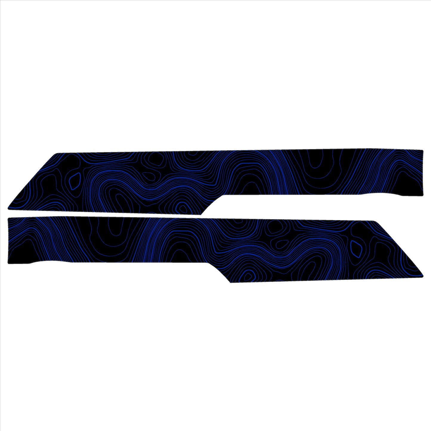 Topo Rear Interior Lower Door Card Insert Overlays (Printed Series) - 2021+ Bronco 4 Door